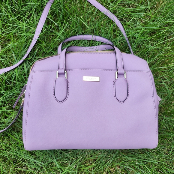 Kate Spade Purple Satchel Bag and Wallet ** SET OF 2! ** - Picture 2 of 11